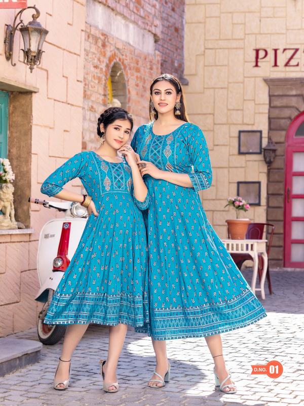 Banwery Me And Mom Vol 2 Mother Daughter Designer Kurti Collection